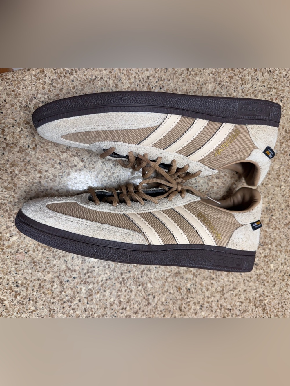 Adidas Spezial Cordura Men's Casual Lace-Up Sneakers in Beige and Cream